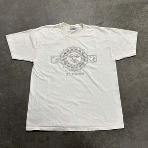 Vintage 1990s Del Sol St. Thomas Celestial Sun Moon Graphic T-Shirt XL